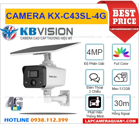 Camera 4G KBVISION KX-C43SL-4G (4MP), camera quan sát KBVISION KX-C43SL-4G, camera dùng sim 4G KBVISION KX-C43SL-4G, camera chính hãng KBVISION KX-C43SL-4G, lắp đặt camera KBVISION KX-C43SL-4G, lắp camera KBVISION KX-C43SL-4G giá rẻ, camera KBVISION KX-C43SL-4G,