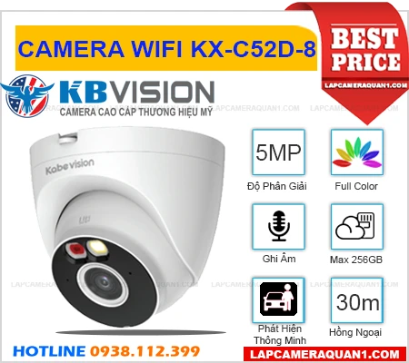KX-C52D-8 CAMERA QUAN SÁT ĐÓNG HÀNG (5MP), CAMERA ĐÓNG HÀNG KBVISION KX-C52D-8, KX-C52D-8, camera quan sát KX-C52D-8, camera ghi âm KX-C52D-8, camera không dây KX-C52D-8, camera KX-C52D-8 giá rẻ, camera ip wifi KX-C52D-8, camera KX-C52D-8 chính hãng,