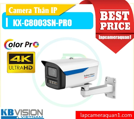 camera thân ngoài trời KX-C8003SN-PRO, camera 8MP KX-C8003SN-PRO, camera AI KX-C8003SN-PRO, camera chống nước KX-C8003SN-PRO, camera ban đêm có màu KX-C8003SN-PRO, camera ngoài trời KBvision KX-C8003SN-PRO, camera có mic KX-C8003SN-PRO