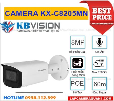 Camera KBvision KX-C8205MN (8MP), camera quan sát KX-C8205MN, camera chính hãng KX-C8205MN, camera giám sát KX-C8205MN, camera chính hãng KX-C8205MN, lắp đặt camera KX-C8205MN, lắp camera KX-C8205MN giá rẻ, KX-C8205MN, 