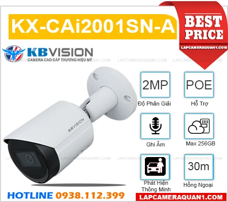 Camera KBvision KX-CAi2001SN-A,KX-CAi2001SN-A Giá hấp dẫn,KX-CAi2001SN-A Ip POE sắc nét Giá Hấp Dẫn,KX-CAi2001SN-A Chất lượng nhất,Nơi Lắp KX-CAi2001SN-A 2.0 MP FULL HD 1080P ,KX CAi2001SN A,thông số Camera Giá re KX-CAi2001SN-A