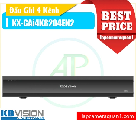 Đầu ghi IP KX-CAi4K8204EN2, Đầu ghi hình 4 kênh KX-CAi4K8204EN2, Đầu thu camera KX-CAi4K8204EN2, Đầu ghi KBVISION KX-CAi4K8204EN2, Đầu ghi nhận diện khuôn mặt KX-CAi4K8204EN2, Đầu ghi hỗ trợ AI KX-CAi4K8204EN2, Đầu ghi 16MP KX-CAi4K8204EN2