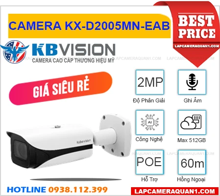 KX-D2005MN-EAB Camera KBVISION (2MP), camera quan sát KBVISION KX-D2005MN-EAB, lắp đặt camera KBVISION KX-D2005MN-EAB, lắp camera KBVISION KX-D2005MN-EAB giá rẻ, KBVISION KX-D2005MN-EAB, KX-D2005MN-EAB, camera ghi âm KX-D2005MN-EAB, camera phát hiện khuôn mặt KX-D2005MN-EAB,