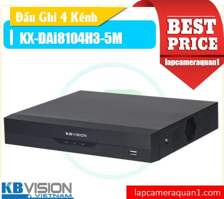 Đầu ghi KX-DAi8104H3-5M, Đầu ghi hình 4 kênh KX-DAi8104H3-5M, Đầu ghi camera AI KX-DAi8104H3-5M, Đầu ghi HDCVI KX-DAi8104H3-5M, Đầu ghi KBVISION KX-DAi8104H3-5M, Đầu ghi có nhận diện khuôn mặt KX-DAi8104H3-5M, Đầu ghi KX-DAi8104H3-5M giá rẻ