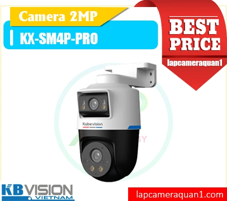 camera 2 mắt KX-SM4P-PRO, camera quay quét ngoài trời KX-SM4P-PRO, camera hồng ngoại có màu KX-SM4P-PRO, camera starlight kbvision KX-SM4P-PRO, camera báo động còi đèn KX-SM4P-PRO, camera thông minh AI KX-SM4P-PRO, camera kbview plus KX-SM4P-PRO