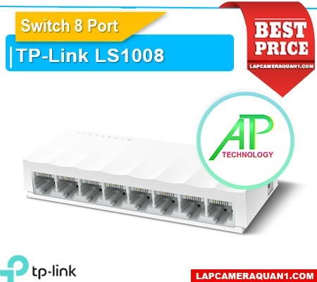 Bộ chia mạng LS1008, switch LS1008, switch 8 cổng LS1008, bộ chia tín hiệu LS1008, switch 8-port LS1008, unmanaged switch LS1008, switch để bàn LS1008