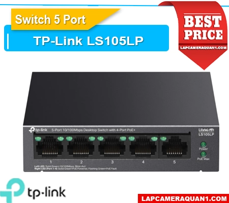 Lắp đặt camera Bộ Chia Mạng LS105LP 5 Port