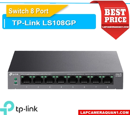 Switch PoE LS108GP, Bộ chia mạng LS108GP, Switch 8 cổng LS108GP, Hub mạng LS108GP, Switch văn phòng LS108GP, Switch camera LS108GP, Switch giá rẻ LS108GP