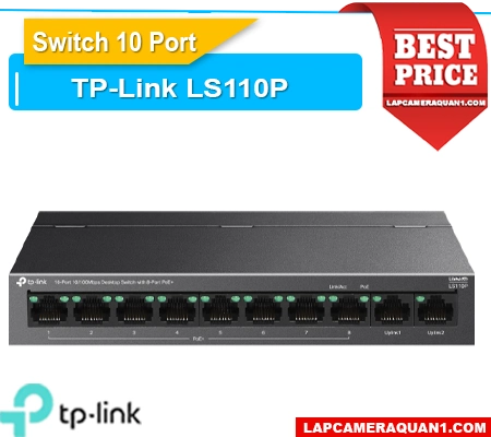 Lắp đặt camera Switch TP-Link LS110P 10 Cổng