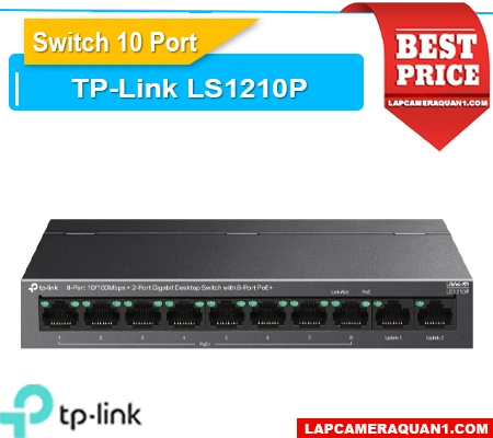 Lắp đặt camera Bộ Chia Mạng LS1210P 10 Port