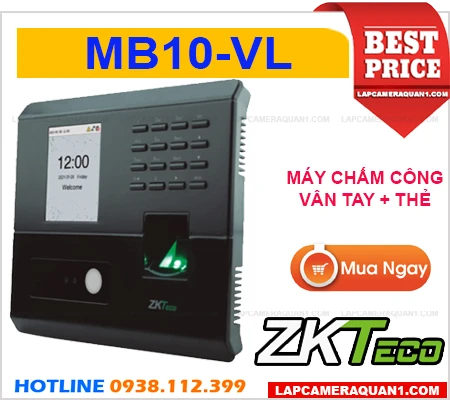 Máy Chấm Công Khuôn Mặt ZKTECO MB10-VL, ZKTECO MB10-VL, máy chấm công ZKTECO MB10-VL, lắp đặt máy chấm công MB10-VL, dịch vụ lắp đặt máy chấm công MB10-VL tận nơi, máy chấm công MB10-VL giá rẻ,