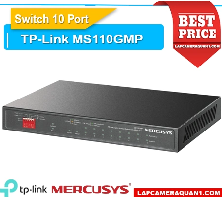 Lắp đặt camera Bộ Chia Mạng 10 Cổng MS110GMP