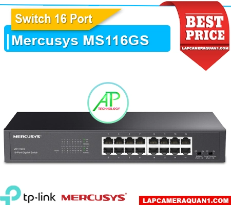 Lắp đặt camera Switch 16 Port MS116GS