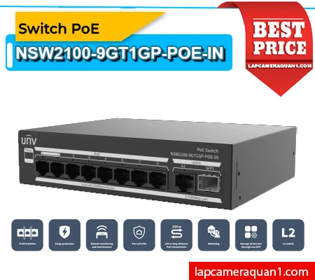Switch PoE Gigabit UNV NSW2100-9GT1GP-POE-IN,switch UNV NSW2100-9GT1GP-POE-IN chính hãng,UNV NSW2100-9GT1GP-POE-IN,NSW2100-9GT1GP-POE-IN,Switch UNV NSW2100-9GT1GP-POE-IN,Switch PoE UNV NSW2100-9GT1GP-POE-IN,Switch mạng UNV NSW2100-9GT1GP-POE-IN,Switch PoE Gigabit UNV 9 port,Switch PoE UNV NSW2100-9GT1GP-POE-IN
