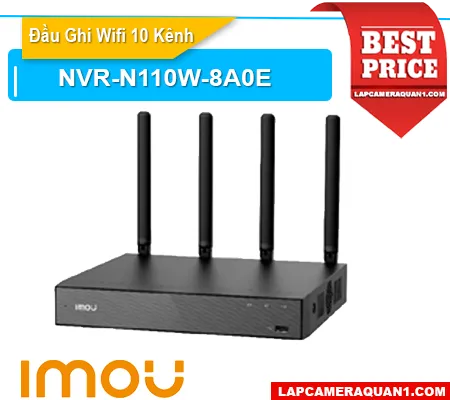 Lắp đặt camera Đầu Ghi Wifi 10 Kênh NVR-N110W-8A0E