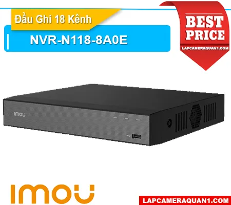 Lắp đặt camera Đầu Ghi 18 Kênh NVR-N118-8A0E
