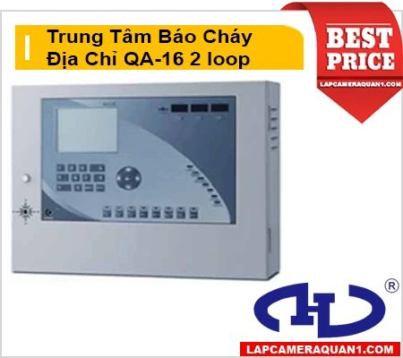 Lắp đặt camera Trung Tâm Báo Cháy Địa Chỉ QA-16 2 loop