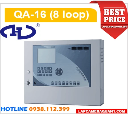 Lắp đặt camera Trung Tâm Báo Cháy Địa Chỉ 8 loop Horing QA-16