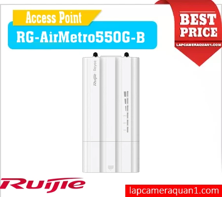 Thiết bị phát sóng chính RG-AirMetro550G-B, Trạm chính không dây RG-AirMetro550G-B, Thiết bị truyền tín hiệu RG-AirMetro550G-B, Bộ phát WiFi ngoài trời RG-AirMetro550G-B, Thiết bị bắn điểm RG-AirMetro550G-B,  RG-AirMetro550G-B