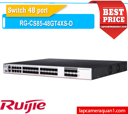 Lắp đặt camera Switch POE 48 Port RG-CS85-48GT4XS-D