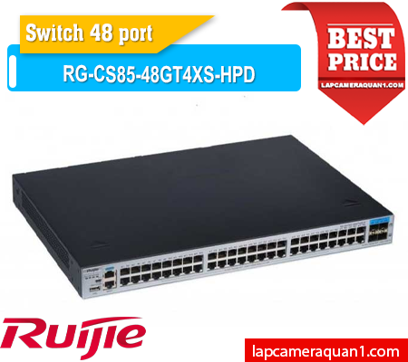 Lắp đặt camera Switch POE 48 Port RG-CS85-48GT4XS-HPD