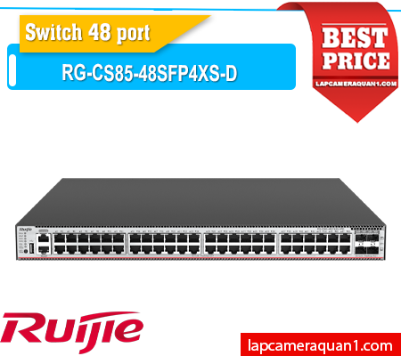 Lắp đặt camera Switch POE 48 Port RG-CS85-48SFP4XS-D