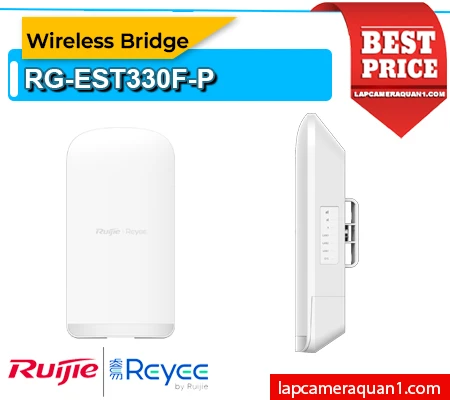 Lắp đặt camera Wireless Bridge Ruijie RG-EST330F-P
