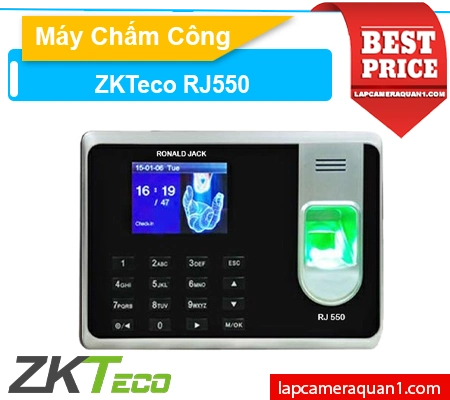 Máy chấm công Ronald Jack RJ550, máy chấm công vân tay RJ550, máy chấm công thẻ cảm ứng RJ550, máy chấm công Ronald Jack RJ550 chính hãng, máy chấm công RJ550 giá rẻ, máy chấm công Ronald Jack RJ550 tại TP.HCM, máy chấm công Ronald Jack RJ550 wifi.