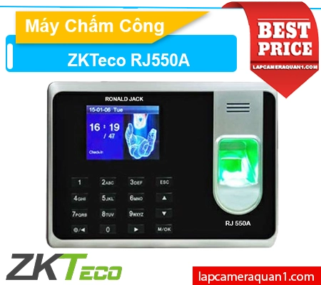 Máy chấm công Ronald Jack RJ550, máy chấm công vân tay RJ550, máy chấm công Ronald Jack RJ-550, máy chấm công thẻ cảm ứng RJ550, máy chấm công văn phòng RJ550, máy chấm công giá rẻ RJ550