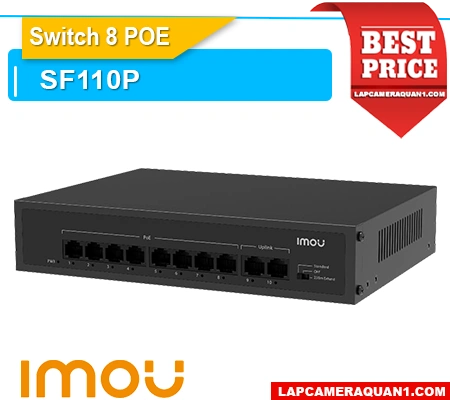 Lắp đặt camera Switch Poe 8 Port SF110P