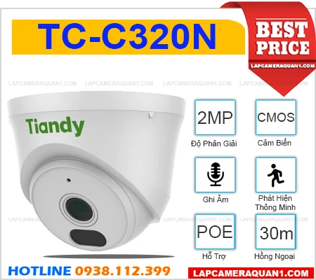 Camera TIANDY TC-C320N (2MP), camera quan sát TC-C320N, lắp đặt camera TIANDY TC-C320N, TIANDY TC-C320N, lắp camera TC-C320N giá rẻ, camera TC-C320N, TC-C320N, camera ghi âm TC-C320N, camera trong nhà TC-C320N, camera chính hãng TIANDY TC-C320N,