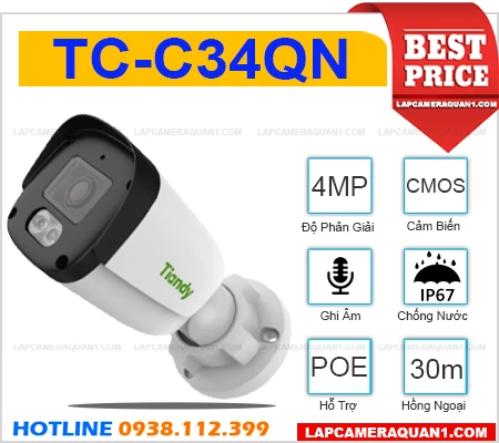 Camera Ghi Âm TIANDY TC-C34QN (4MP), camera quan sát TIANDY TC-C34QN, camera ghi âm TC-C34QN, lắp đặt camera TIANDY TC-C34QN, camera chính hãng TIANDY TC-C34QN, lắp camera TIANDY TC-C34QN giá rẻ, camera TIANDY TC-C34QN giá rẻ, mua camera TIANDY TC-C34QN giá rẻ,