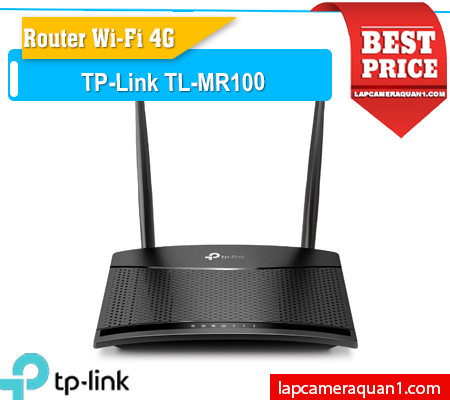 Lắp đặt camera Router-TP-Link TL-MR100