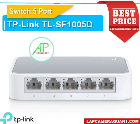 switch TL-SF1005D, bộ chia mạng TL-SF1005D, switch 5 cổng TL-SF1005D, bộ chia tín hiệu TL-SF1005D, switch Fast Ethernet TL-SF1005D, unmanaged switch TL-SF1005D, switch để bàn TL-SF1005D