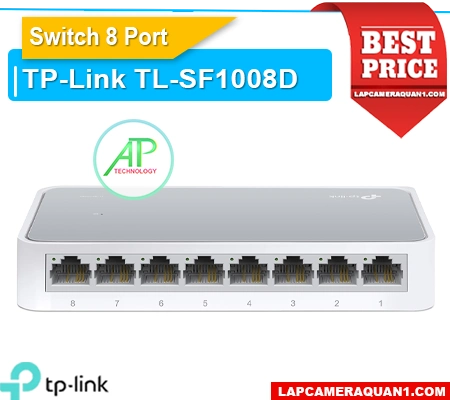 switch TL-SF1008D, bộ chia mạng TL-SF1008D, switch 8 cổng TL-SF1008D, bộ chia tín hiệu TL-SF1008D, switch Fast Ethernet TL-SF1008D, unmanaged switch TL-SF1008D, switch để bàn TL-SF1008D