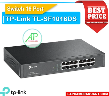 Lắp đặt camera Switch TP-Link TL-SF1016DS 16 Port
