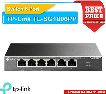 Lắp đặt camera Switch TP-Link TL-SG1006PP