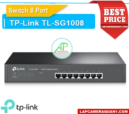 Lắp đặt camera Switch TP-Link TL-SG1008