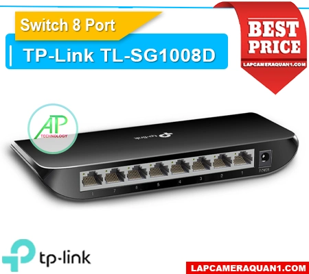 Lắp đặt camera Switch TP-Link 8 Cổng TL-SG1008D