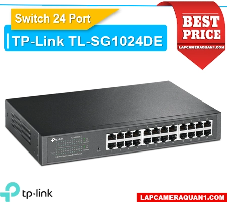 switch 24 port TL-SG1024DE, bộ chia mạng TL-SG1024DE, hub gigabit TL-SG1024DE, switch TP-Link TL-SG1024DE, switch 1Gbps TL-SG1024DE, bộ chia TL-SG1024DE 24 cổng, switch thông minh TL-SG1024DE