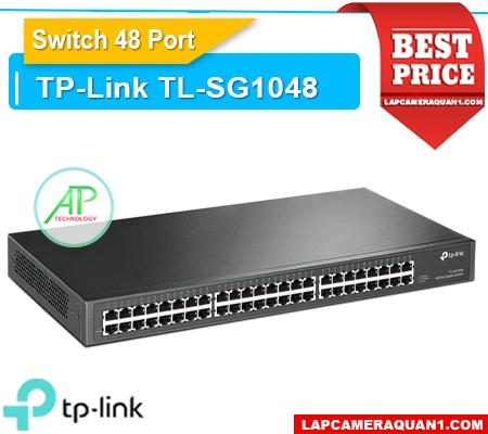 switch TL-SG1048, bộ chia mạng TL-SG1048, switch 48 cổng TL-SG1048, switch rack TL-SG1048, switch Gigabit TL-SG1048, hub mạng TL-SG1048, switch TP-Link TL-SG1048