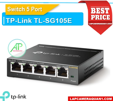 Lắp đặt camera Bộ Chia Mạng TP-Link TL-SG105E
