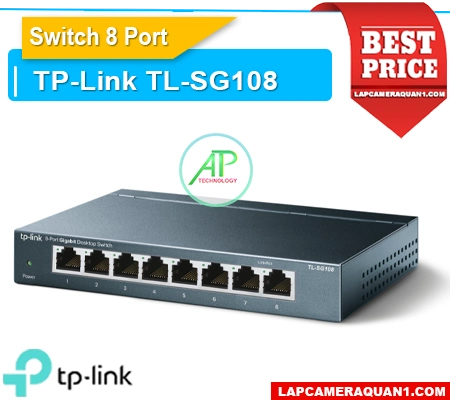 TL-SG108, TP-Link TL-SG108 switch 8 cổng, Switch TL-SG108 Gigabit không quản lý, Bộ chia mạng TL-SG108 TP-Link, Switch TL-SG108 1 Gbps, Hub mạng TL-SG108, TL-SG108 TP-Link 8 port, Switch để bàn TL-SG108