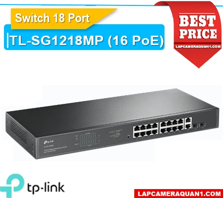 Lắp đặt camera Hub Mạng Tp-Link TL-SG1218MP