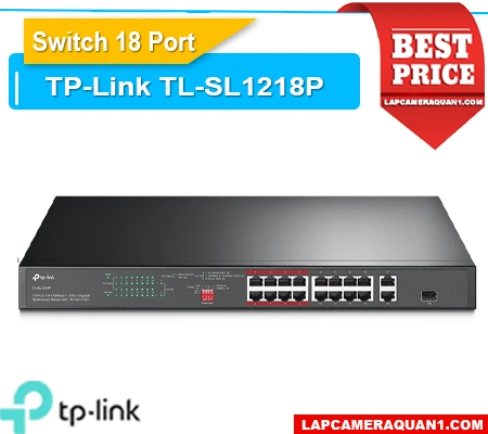 Lắp đặt camera Bộ Chia Mạng 18 Port TL-SL1218P