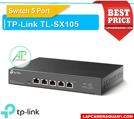 Lắp đặt camera Switch TP-Link TL-SX105 5 Cổng