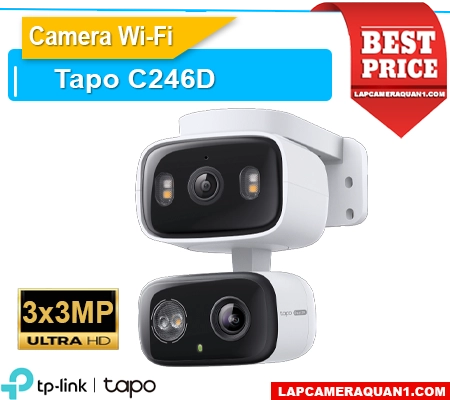 camera tapo c246d, camera hai ống kính tapo c246d, tapo c246d ngoài trời, tapo c246d trong nhà, camera tapo c246d chống nước, camera thông minh tapo c246d, tapo c246d giá rẻ