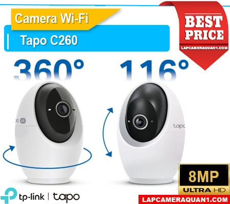 camera giám sát tapo c260, camera wifi tapo c260, camera an ninh tapo c260, camera thông minh tapo c260, camera 4k tapo c260, tapo c260 quay quét, tapo c260 giá rẻ