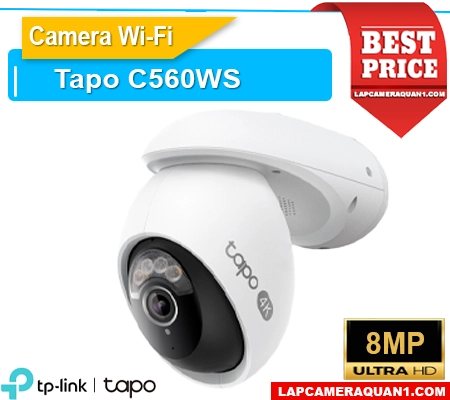 Lắp đặt camera Camera Wi-Fi Độ Nét Cao Tapo C560WS(8MP)