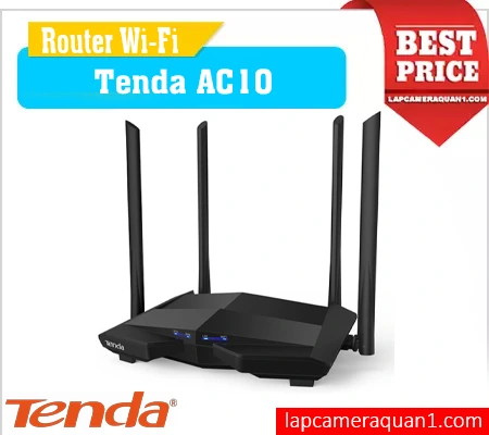 Tenda AC10 chuẩn AC1200, Tenda AC10 4 anten mạnh mẽ, Tenda AC10 MU-MIMO, Tenda AC10 dual-band, Tenda AC10 tốc độ cao, Tenda AC10 WiFi thông minh, Tenda AC10 cổng Gigabit, Wifi 5 , Wifi tenda, Wifi Tenda chính hãng , Wifi giá rẻ

